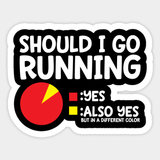 Should I Go Running? Sticker